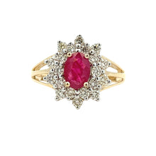 Load image into Gallery viewer, 1.65ct Ruby Diamond Ring 14KT Yellow Gold
