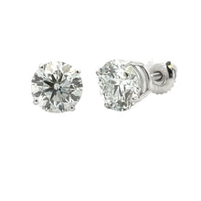 Load image into Gallery viewer, 4.00ct Lab Grown Diamond Stud Earrings 14KT White Gold
