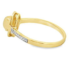 Load image into Gallery viewer, Genuine .36ct Opal Diamond Ring 10KT Yellow Gold
