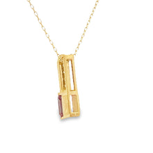 Load image into Gallery viewer, Created Alexandrite Fashion Pendants 10KT Yellow Gold
