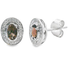 Load image into Gallery viewer, .45ct Quartz Diamond Earrings 10KT White Gold
