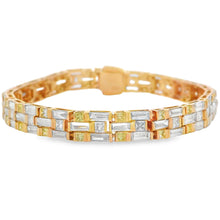 将图片加载到图库查看器，Lab Grown Diamond Tennis Bracelet 14KT Yellow Gold
