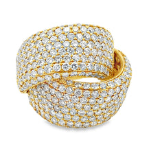 将图片加载到图库查看器，5.65ct Diamond Ring 18KT Yellow Gold
