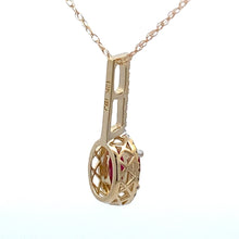 Load image into Gallery viewer, .45ct Ruby Diamond Fashion Pendants 10KT Yellow Gold
