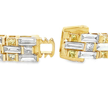 将图片加载到图库查看器，Lab Grown Diamond Tennis Bracelet 14KT Yellow Gold

