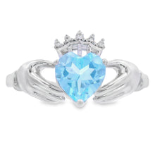 Load image into Gallery viewer, Blue Topaz Ring Sterling Silver
