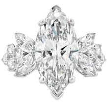 将图片加载到图库查看器，7.08ct Lab Grown Diamond Eng Only 14KT White Gold
