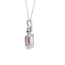 将图片加载到图库查看器，.72ct Ruby Diamond Fashion Pendants 14KT White Gold
