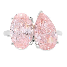 Load image into Gallery viewer, Natural 5.50ct Lab Grown Diamond Ring 14KT White Gold
