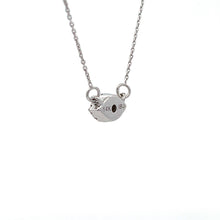 Load image into Gallery viewer, .14ct Sapphire Diamond Fashion Pendants 14KT White Gold
