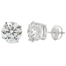 Load image into Gallery viewer, 4.40ct Lab Grown Diamond Stud Earrings 14KT White Gold

