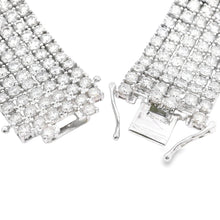 Load image into Gallery viewer, 20.00ct Diamond Tennis Bracelet 14KT White Gold
