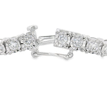 将图片加载到图库查看器，Lab Grown Diamond Tennis Bracelet Sterling Silver
