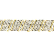 Load image into Gallery viewer, 10.00ct Diamond Tennis Bracelet 10KT Yellow Gold
