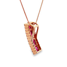 Load image into Gallery viewer, 1.39ct Ruby Diamond Fashion Pendants 14KT Rose Gold
