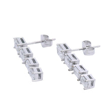 将图片加载到图库查看器，Lab Grown Diamond Dangle Earrings 14KT White Gold
