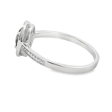 将图片加载到图库查看器，.42ct Quartz Diamond Ring 10KT White Gold
