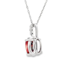 Load image into Gallery viewer, 1.42ct Garnet Diamond Fashion Pendants 10KT White Gold
