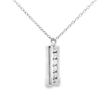 Load image into Gallery viewer, .30ct Sapphire Diamond Fashion Pendants 14KT White Gold
