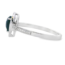 Load image into Gallery viewer, .52ct Onyx Diamond Ring 10KT White Gold

