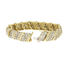 Load image into Gallery viewer, 10.00ct Diamond Tennis Bracelet 10KT Yellow Gold

