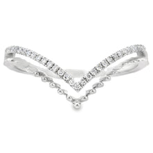 Load image into Gallery viewer, .09ct Diamond Fashion band rings 10KT White Gold

