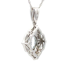 Load image into Gallery viewer, Aquamarine Diamond Fashion Pendants 10KT White Gold
