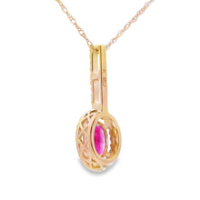 Load image into Gallery viewer, .61ct Ruby Diamond Fashion Pendants 10KT Yellow Gold
