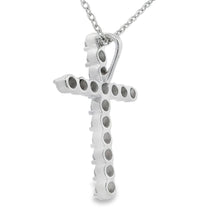 将图片加载到图库查看器，.50ct Cross Religious Pendant Sterling Silver
