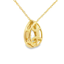 Load image into Gallery viewer, Aquamarine Diamond Fashion Pendants 10KT Yellow Gold
