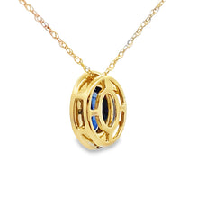 将图片加载到图库查看器，Sapphire Diamond Fashion Pendants 10KT Yellow Gold
