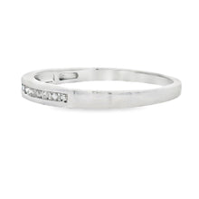 将图片加载到图库查看器，.11ct Diamond Wedding Band Ring 14KT White Gold
