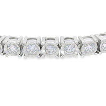 将图片加载到图库查看器，Lab Grown Diamond Tennis Bracelet Sterling Silver
