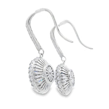 将图片加载到图库查看器，8.33ct Moissanite Dangle Earrings Sterling Silver
