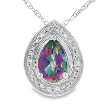 Load image into Gallery viewer, Mystic Fire Topaz Fashion Pendants 10KT White Gold
