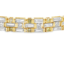 将图片加载到图库查看器，Lab Grown Diamond Tennis Bracelet 14KT Yellow Gold
