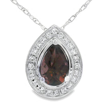 Load image into Gallery viewer, .39ct Quartz Diamond Fashion Pendants 10KT White Gold
