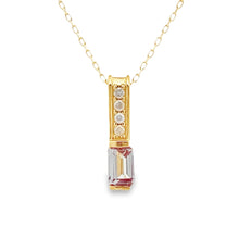 Load image into Gallery viewer, Created Alexandrite Fashion Pendants 10KT Yellow Gold
