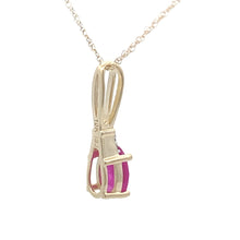 将图片加载到图库查看器，.02ct Ruby Diamond Fashion Pendants 10KT Yellow Gold
