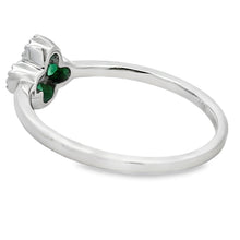 将图片加载到图库查看器，.15ct Emerald Diamond Ring 10KT White Gold
