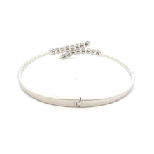将图片加载到图库查看器，.25ct Diamond Bangle Bracelet Sterling Silver
