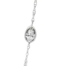 将图片加载到图库查看器，Natural .35ct Diamond Fashion Pendants 14KT White Gold
