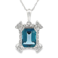 将图片加载到图库查看器，London Blue Topaz Fashion Pendants 10KT White Gold
