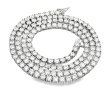 Load image into Gallery viewer, 15.14ct Moissanite Tennis Necklace Sterling Silver
