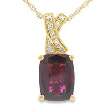Load image into Gallery viewer, 1.63ct Garnet Diamond Fashion Pendants 10KT Yellow Gold

