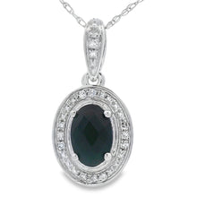 Load image into Gallery viewer, .53ct Onyx Diamond Fashion Pendants 10KT White Gold
