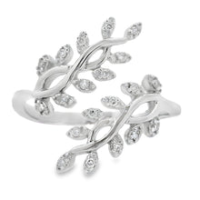 Load image into Gallery viewer, Natural .10ct Diamond Ring Sterling Silver
