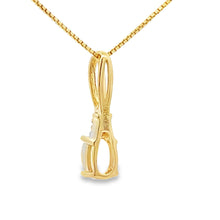 Load image into Gallery viewer, .02ct Opal Diamond Fashion Pendants 10KT Yellow Gold
