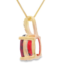 Load image into Gallery viewer, 1.34ct Garnet Diamond Fashion Pendants 10KT Yellow Gold
