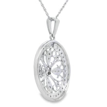 Load image into Gallery viewer, Natural .25ct Diamond Fashion Pendants Sterling Silver

